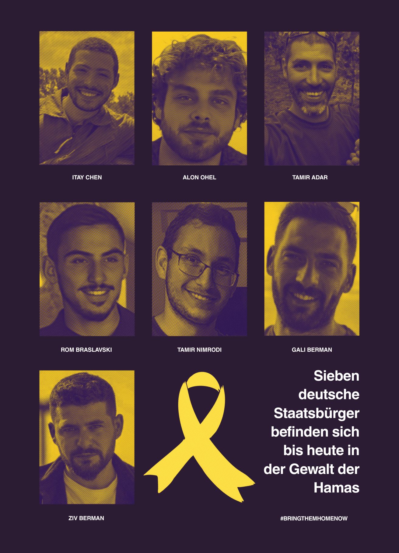 Sieben deutsche Staatsbürger befinden sich bis heute in
der Gewalt der Hamas